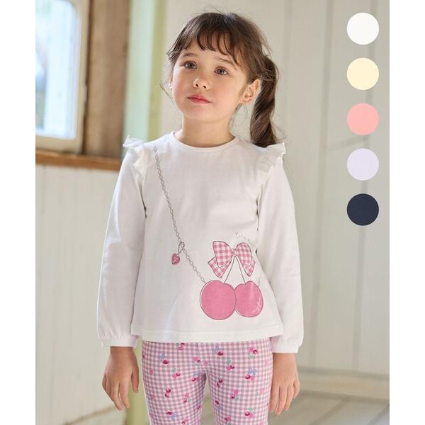 tシャツ 「WEB限定」7days プリント 長袖Tシャツ キッズ 子供服 女の子