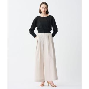 ワイドパンツ パンツ カラータイプライター ワイドパンツ レディース