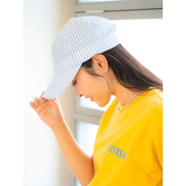 キャップ 帽子 サッカーストライプキャップ レディース