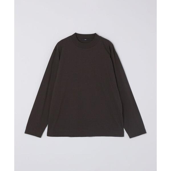 tシャツ SHIPS: コットンウール モックネック ロングスリーブ Tシャツ メンズ