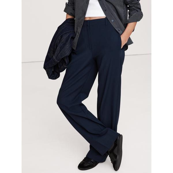 パンツ ハイライズ モダン ストレート リファインド パンツ レディース