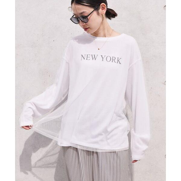 tシャツ SET チュールT+ロゴT レディース