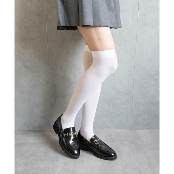 ローファー 厚底ビットローファー レディース