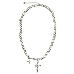 ネックレス 「Ammi majus」チェーンクロスキューブネックレス メンズ レディース