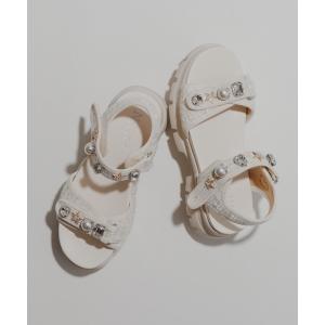 diana（プラスダイアナ） 厚底 スポーツサンダル サンダル ビジュー