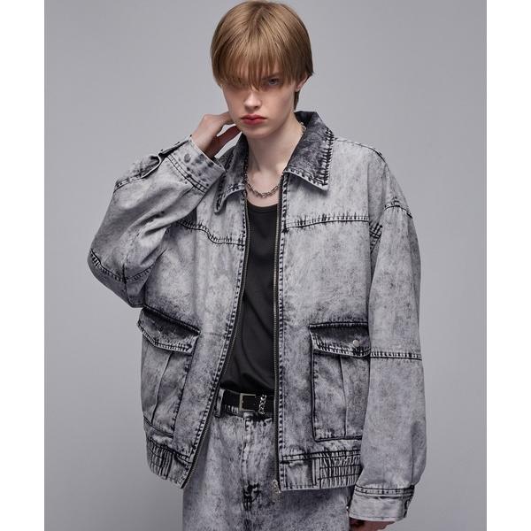 デニムジャケット gジャン フェイデッド デニムジャケットブルゾン メンズ レディース