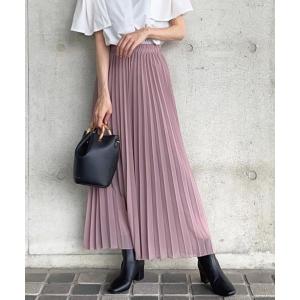 パンツ シフォンプリーツワイドパンツ レディース