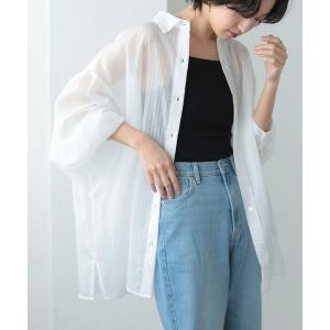 ブラウス シャツ シアーストライプドルマンスリー...の商品画像