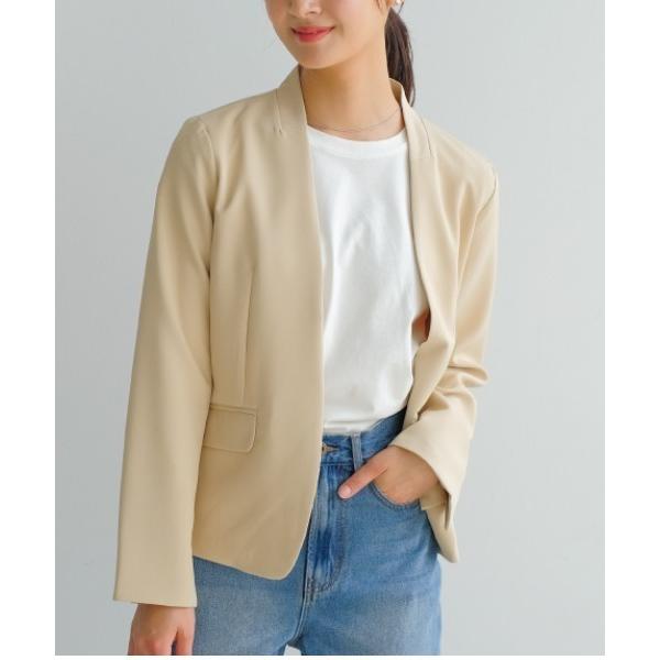 コート アウター カラーレステーラードジャケット レディース