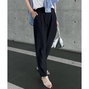 パンツ タック入りジョガーパンツ レディース