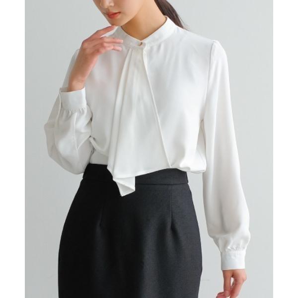 ブラウス シャツ スカーフタイブラウス レディース