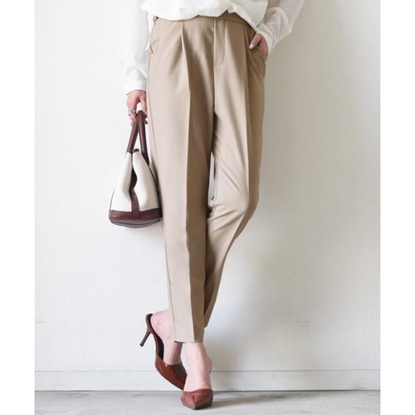 パンツ センタープレステーパードパンツ レディース