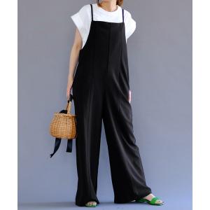 ワンピース カットジョーゼットサロペット