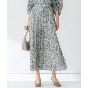 23区（ニジュウサンク） スカート 「洗える」モノクロトーンプリント