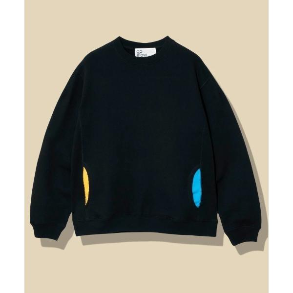 トレーナー スウェット UNIQUEインレイ アクティブパターンプルオーバー メンズ レディース