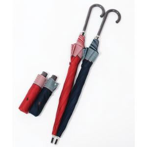 傘 「WEB限定」ジャンプ長傘 雨傘 ”POLO 裾ボーダー” ポロ レディース メンズ