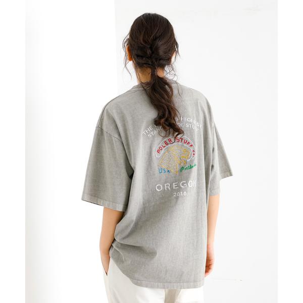 tシャツ 「POLeR/ポーラー」PIGMENT SOUVENIR TEE/スーベニアTシャツ メン...