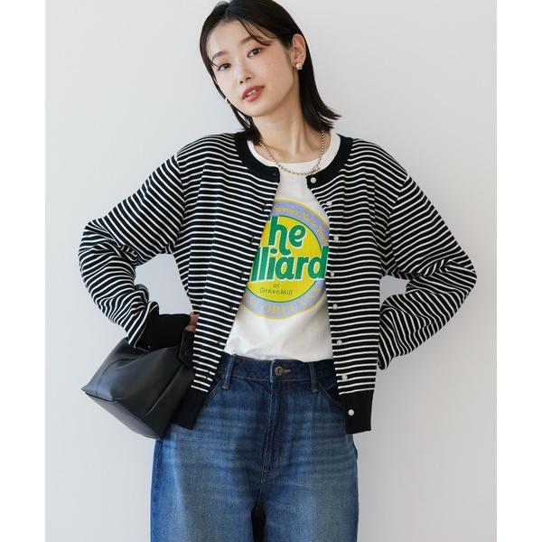 カーディガン クルーネックニットカーディガン レディース