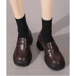 ローファー 「 ammy. / エイミードット 」 厚底 ベーシック ローファー レディース