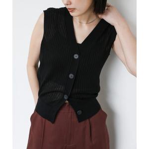 ベスト ジレ 「Et」Shiny Sheer Best レディース