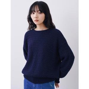 ニット セーター ＩＥＤＩＴ　コットン１００％素材がうれしいバスケット編みニット レディース