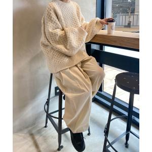 チノパン タック入りワイドチノパン レディース : ZOZOTOWN Yahoo!店