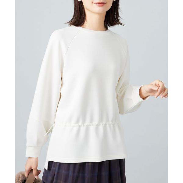 tシャツ とろみ素材ドロスト使いプルオーバー レディース