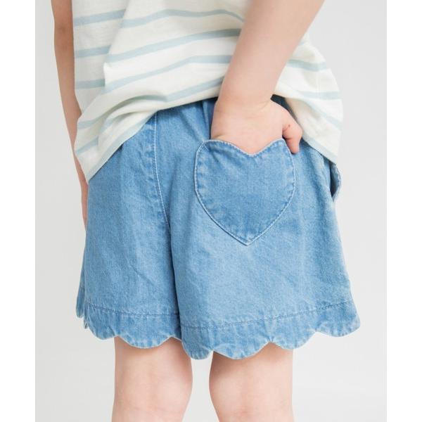 パンツ 「25SS マシュマロ」裾スカラップショートパンツ キッズ 子供服 女の子