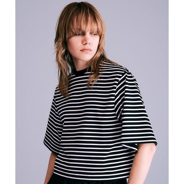 tシャツ ボックスシルエットボーダーTシャツ「MADE IN JAPAN」 レディース