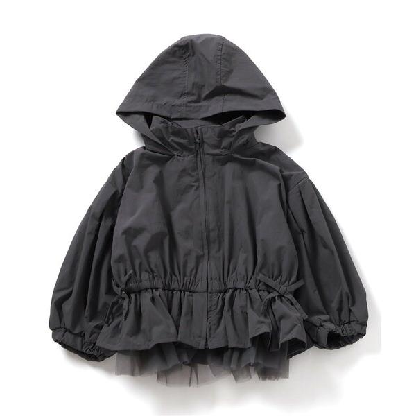 ブルゾン ジャンバー アウター 「ジュニア対応」チュールペプラムブルゾン キッズ 子供服 女の子