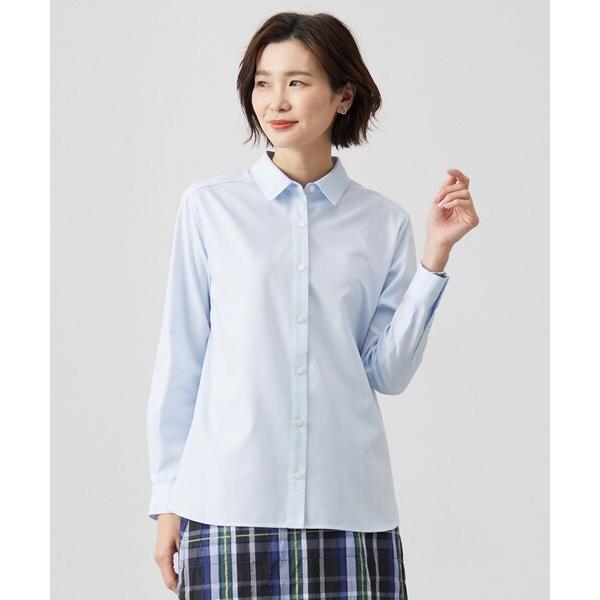 ブラウス シャツ 「WEB限定・洗える」クラシックピンオックス シャツ レディース