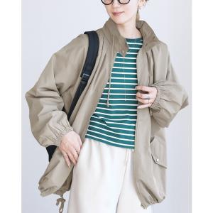 コート アウター オーバーサイズドロスト付コート レディース