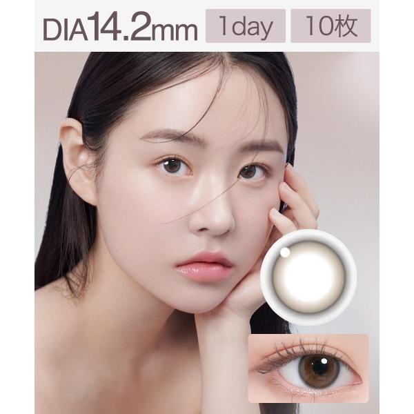 カラコン コンタクトレンズ アイズ ワンデー アッシュブラウン （10枚入り）