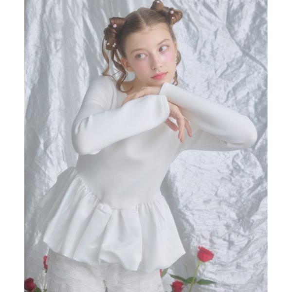 トレーナー スウェット balloon layered sweat/バルーンレイヤードスウェット レ...