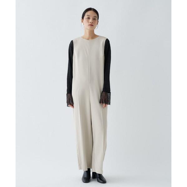 サロペット オーバーオール 「手洗い可」ダブルクロスオールインワン レディース