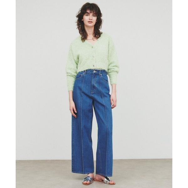 ジーンズ デニム デニムパンツ 「マシンウォッシュ」コットンデニムフレアパンツ レディース