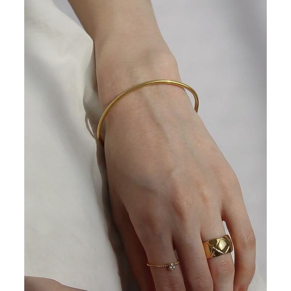 ブレスレット 金属アレルギー対応 シンプル変形ブレスレット レディース