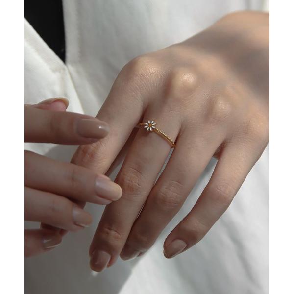 指輪 リング 金属アレルギー対応 デイジーフラワーリング レディース