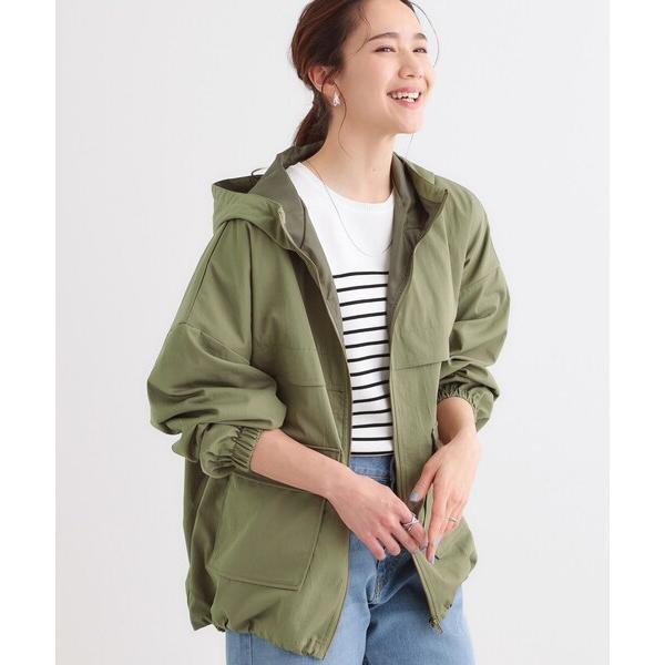 ブルゾン アウター 「撥水／S-LL」BIGポケット フーディブルゾン レディース