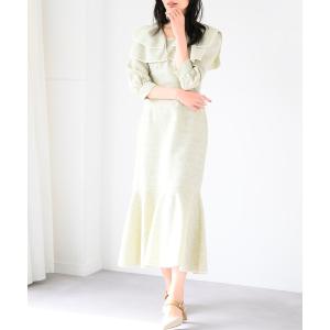 JUNOAH ジュノア レースアップショートジレ+胸元クロス