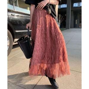 スカート 「カラバリ豊富」「ふわふわ」ワッシャー...の商品画像