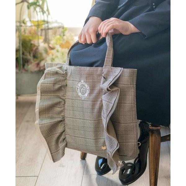 レッスンバッグ 入学式 入園式 ロゴ刺繍フリルレッスンバッグ キッズ 子供 女の子