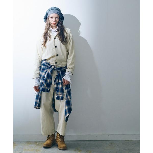 オールインワン O0735 ルーズシャツオールインワン レディース