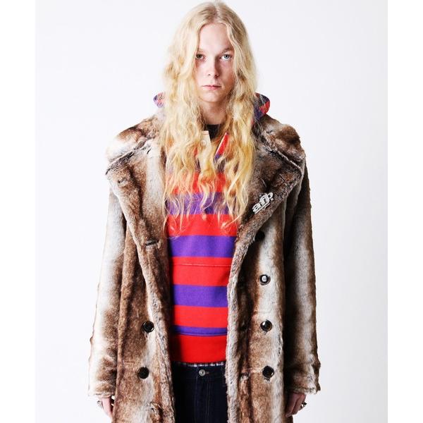 ムートンジャケット ムートンコート FAUX FUR COAT メンズ
