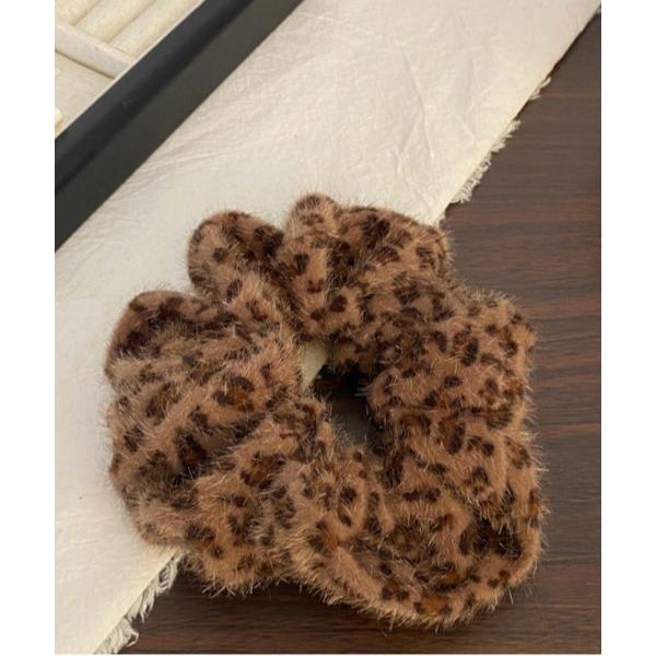 シュシュ 「レオパードモチーフカラーシュシュ/ヒョウ柄 平成ギャル（MA/EK228）