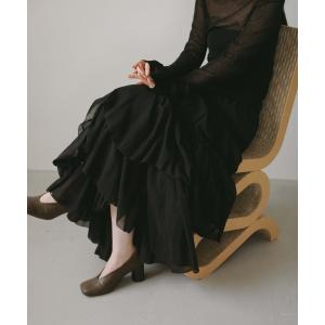 スカート コットンティアードスカート