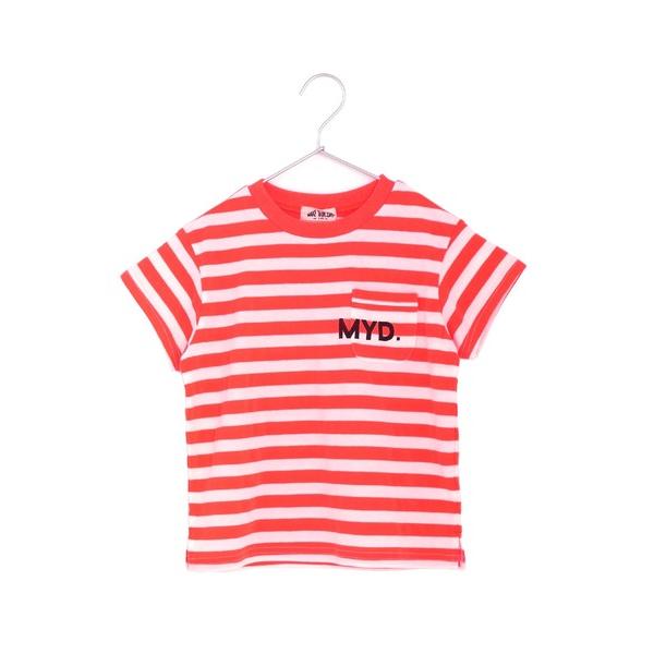 tシャツ 無地とボーダーMYDロゴ半袖Tシャツ150.160cm キッズ 子供服 男の子 女の子