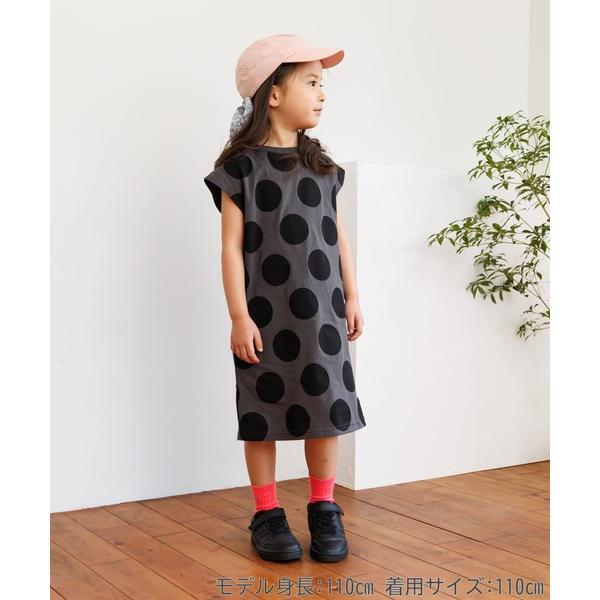 ワンピース ドット総柄ワンピース80〜140cm キッズ 子供服 女の子