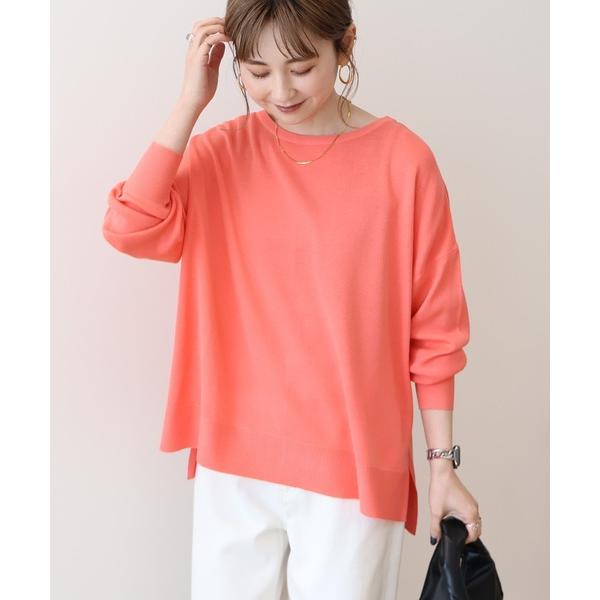 ニット セーター サイドスリットニットプルオーバー レディース