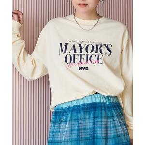 tシャツ NYC 刺繍プリント ロンT レディースの商品画像